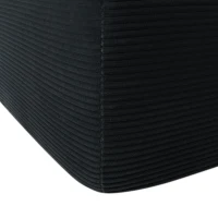 Plush Corduroy Sectional Sofa with L-Shaped Chaise and Deep Seat, Modern Modular Couch for Living Room and Bedroom, 97'' L x 60" W x 31" H, Black(m-8)