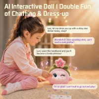 Lovi AI Companion Interactive Robot for Play, Bedtime and Learning, Smart Emotional Talking Toys for Kids With LCD Emotional Eye Screen, Desk Educational Playmate for Boys & Girls, Pink(m-6)