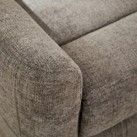 Wide Power Fabric Recliner with Adjustable Headrest and 30D Foam, Ergonomic Upholstered Chair for Living Room, 32'' L x 36"W x 43" H, Gray(m-16)