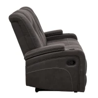 Comfortable 3-Seat Reclining Sofa with Console and Cup Holders, Modern Recliner Couch with Power Outlets and USB Ports, 84'' L x 38" W x 40" H(m-3)