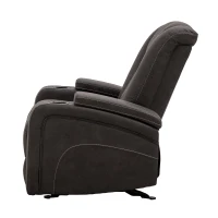 Cozy Manual Rocker Recliner with Dual Cup Holders and 160-Degree Recline, Plush Lounge Chair with Hidden Arm Storage, 38'' L x 38" W x 40" H(m-5)