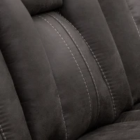 Comfortable 3-Seat Reclining Sofa with Console and Cup Holders, Modern Recliner Couch with Power Outlets and USB Ports, 84'' L x 38" W x 40" H(m-5)