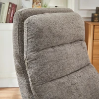 Wide Power Fabric Recliner with Adjustable Headrest and 30D Foam, Ergonomic Upholstered Chair for Living Room, 32'' L x 36"W x 43" H, Gray(m-18)