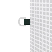 Outsunny Mini Greenhouse, Portable Garden Green House with Roll-up Door and Mesh Windows, 6' x 2' x 6.6', White(m-12)