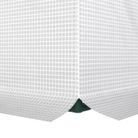 Outsunny Mini Greenhouse, Portable Garden Green House with Roll-up Door and Mesh Windows, 6' x 2' x 6.6', White(m-11)