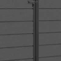 Outsunny 5 x 3FT Garden Shed with Floor, Outdoor Storage Shed with Lockable Door, Window and Vent for Backyard, Patio, Dark Grey(m-9)