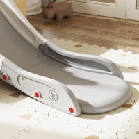 Qaba Extra Length Toddler Slide for Bed, Sofa, Easy to Assemble, Gray(m-8)