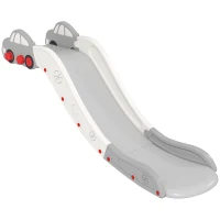 Qaba Extra Length Toddler Slide for Bed, Sofa, Easy to Assemble, Gray(m-1)