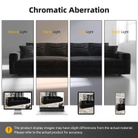 Lush Corduroy Cloud 4-Seat Sofa with Movable Ottoman, Adaptable Convertible Lounge Chair for Living Room, 102.5'' L x 59"W x 25.5" H, Black(m-6)