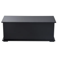 HOMCOM Lift Top Storage Bench, 39.4" Modern Storage Chest with 264 lbs. Weight Capacity, Black(m-7)