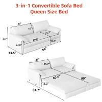 Modern 3-in-1 Convertible Sofa with Side Storage and Metal Legs, Chic Velvet Loveseat Bed with Rolling Wheels, 66'' L x 33.5" W x 36" H, Pink(m-3)