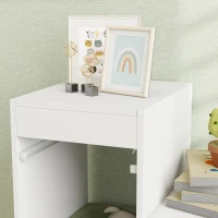 Qaba 3 Layers Kids Toy Storage Organizer with 6 Storage Bins, Kids Bookshelf for Ages 3-8 Years, Play Room, Bedroom, Green(m-9)