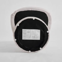 Elegant Swivel Accent Armchair with Curved Backrest, Chenille Vanity Chair with 360° Rotation and Armrests, 22.5'' L x 22" W x 31.5" H, Beige(m-13)