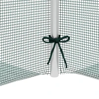 Outsunny Galvanized Steel Crop Cage, Plant Protection Tent with Zippered Door, 8' x 4', Green(m-9)