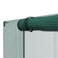 Outsunny Galvanized Steel Crop Cage, Plant Protection Tent with Zippered Door, 8' x 4', Green(m-11)