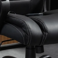 Vinsetto Massage Office Chair, High Back Executive Office Chair with 6-Point Vibration, Timer, Adjustable Height, Black(m-10)