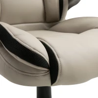 Vinsetto Ergonomic Office Chair PU Leather Executive on Rolling Wheels Task Computer Height Adjustable Swivel Ergonomic(m-10)