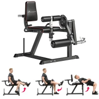 Soozier Leg Extension Machine Adjustable Leg Extension and Curl Machine with Plate Loaded for Leg Extension(m-9)