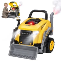 Qaba Truck Engine Toy, Kids Mechanic Repair Set with Spray, Lights, Sounds, Educational Excavator Gifts for 3-6 Years(m-11)