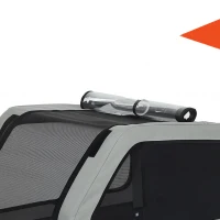 PawHut Dog Bike Trailer for Small & Medium Dogs up to 44 lbs, Universal Bicycle Coupler, Flip-Down Ramp Tailgate, Grey(m-10)