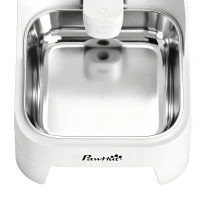 PawHut 8L Automatic Dog Water Dispenser, Gravity Pet Waterer w/ Patented Faucet, Stainless Steel Bowl, Large Capacity(m-9)