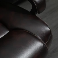 Vinsetto PU Leather Executive Office Chair with High Back, Adjustable Height and Swivel Wheels, 400LBS Capacity, Brown(m-10)