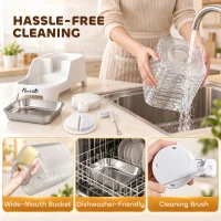 PawHut 8L Automatic Dog Water Dispenser, Gravity Pet Waterer w/ Patented Faucet, Stainless Steel Bowl, Large Capacity(m-6)
