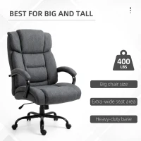 Vinsetto PU Leather Executive Office Chair with High Back, Adjustable Height and Swivel Wheels, 400LBS Capacity, Brown(m-4)