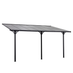 Outsunny 14.5' x 10' Outdoor Pergola Patio Gazebo Awning for Patio with Adjustable Posts & Height, UV-Fighting Panels, & Aluminum Frame