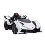 Aosom Lamborghini GT 12V Kids Ride-On Toy, Battery Powered Sports Car w/ Remote, White