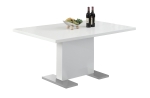 Monarch 60" x 35" Rectangular High Gloss Finish Modern Dining Table - White