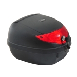 HOMCOM Motorcycle Trunk Scooter Luggage Case 24L Tour Tail Carrier Lockable Black