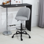 Vinsetto Ergonomic Drafting Office Chair Swivel with Wheels Adjustable Height