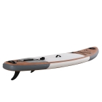 Soozier 11' x 31.5'' x 6.25'' Inflatable Stand Up Paddle Board with Accessories, Including SUP Paddle, Carry Bag, & Air Pump, Brown