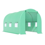 Outsunny 15' x 7' x 7' Outdoor Portable Walk-In Greenhouse with Windows