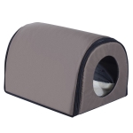 PawHut Heated Cat Houses for Indoor/Outdoor Elevated Pet House