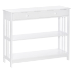HOMCOM Console Table with Drawers and 2 Shelves, Sofa Table for Entryway, Living Room