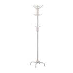 Monarch 70" 12-Hook Metal Coat Tree Hanger Rack - White Finish