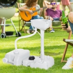Outsunny Portable Cleaning Portable Hand wash Sink Outdoor with Sanitizer Station