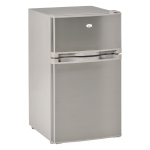 HOMCOM Compact Refrigerator 3 Cu Ft Mini Fridge w/ 2 Doors Removable Shelves Freezer