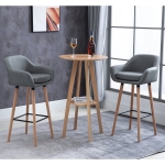 HOMCOM Counter Bar stools Set of 2, Modern Tall Bar Chairs for Kitchen with Backrest and Footrest, Steel Frame, Gold(c-1)