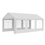 Outsunny 10' x 20' Party Tent, Gazebo Canopy with 4 Removable Side Walls and 6 Windows