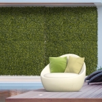 Outsunny 12PCS 20" x 20" Artificial Boxwood Panels UV Protected Milan Leaf Grass Privacy Fence Screen Topiary Hedge Plant Greenery Wall for Home Garden Backyard Balcony party