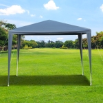 Outsunny 10x10ft Party Gazebo Tent Portable Garden Canopy Event Shelter Outdoor Sunshade Blue