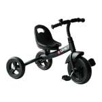 Qaba 3-Wheel Ride-On Toddler Tricycle with Bell Indoor / Outdoor Recreation for 3-6 Years Old - Black