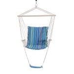 Outsunny Portable Hanging Woven Hammock Seat Rope Swing Chair Sleeping Bed for Outdoor Garden Yard Camping Brown(c-3)