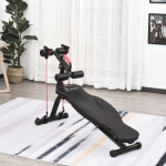 Soozier Sit-Up Training Bench Multifunction Fitness black(c-2)