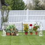 Outsunny Portable Mini Flower Tunnel House Plants 8.2’x 3.3’ x 2.6’ walk-in