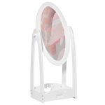 HOMCOM Free Standing Kids' Dressing Mirror with storage, For ages 3- 8, White