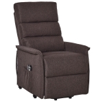 HOMCOM Electric Lift Recliner Massage Chair Vibration, Living Room Office Furniture, Brown